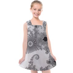 Apple Males Almond Bread Abstract Kids  Cross Back Dress by Ravend