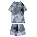 Apple Males Almond Bread Abstract Kids  Swim Tee and Shorts Set View2