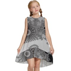 Apple Males Almond Bread Abstract Kids  Frill Swing Dress by Ravend