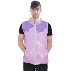 Sky Nature Sunset Clouds Space Fantasy Sunrise Men s Puffer Vest by Ravend