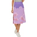 Sky Nature Sunset Clouds Space Fantasy Sunrise Midi Panel Skirt View1