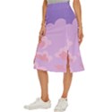 Sky Nature Sunset Clouds Space Fantasy Sunrise Midi Panel Skirt View2