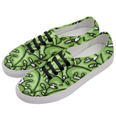 Leaves Nature Monstera Seamless Pattern Repeating Women s Classic Low Top Sneakers by Ravend