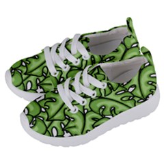 Leaves Nature Monstera Seamless Pattern Repeating Kids  Lightweight Sports Shoes by Ravend