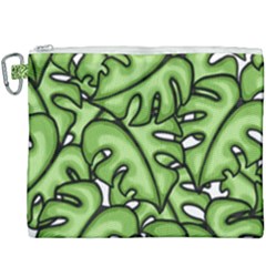 Leaves Nature Monstera Seamless Pattern Repeating Canvas Cosmetic Bag (xxxl) by Ravend