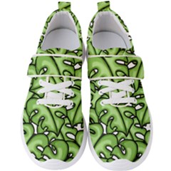 Leaves Nature Monstera Seamless Pattern Repeating Men s Velcro Strap Shoes by Ravend