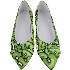 Leaves Nature Monstera Seamless Pattern Repeating Women s Bow Heels by Ravend