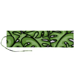 Leaves Nature Monstera Seamless Pattern Repeating Roll Up Canvas Pencil Holder (l) by Ravend