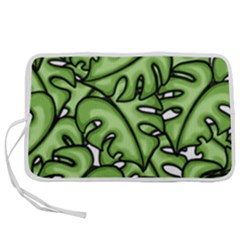 Leaves Nature Monstera Seamless Pattern Repeating Pen Storage Case (s) by Ravend