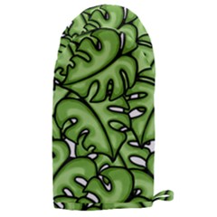 Leaves Nature Monstera Seamless Pattern Repeating Microwave Oven Glove by Ravend