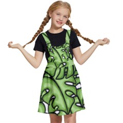 Leaves Nature Monstera Seamless Pattern Repeating Kids  Apron Dress by Ravend