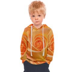 Flower Plant Rose Nature Garden Orange Macro Kids  Overhead Hoodie by Ravend