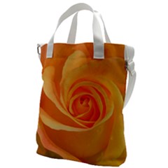 Flower Plant Rose Nature Garden Orange Macro Canvas Messenger Bag by Ravend