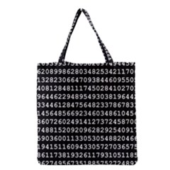 Pi Circle Diameter Circumference Ratio Radius Grocery Tote Bag by Ravend