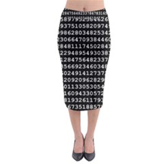 Pi Circle Diameter Circumference Ratio Radius Midi Pencil Skirt by Ravend