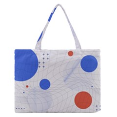 Computer Network Technology Digital Science Fiction Zipper Medium Tote Bag by Ravend