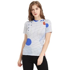 Computer Network Technology Digital Science Fiction Women s Short Sleeve Rash Guard by Ravend