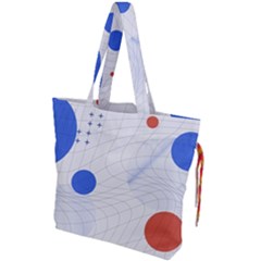 Computer Network Technology Digital Science Fiction Drawstring Tote Bag by Ravend