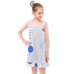 Computer Network Technology Digital Science Fiction Kids  Overall Dress by Ravend