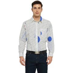 Computer Network Technology Digital Science Fiction Men s Long Sleeve Pocket Shirt  by Ravend