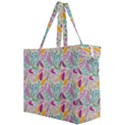 Leaves Colorful Leaves Seamless Design Leaf Canvas Travel Bag View2