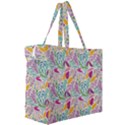 Leaves Colorful Leaves Seamless Design Leaf Canvas Travel Bag View3