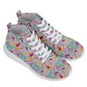 Leaves Colorful Leaves Seamless Design Leaf Men s Lightweight High Top Sneakers View3