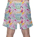 Leaves Colorful Leaves Seamless Design Leaf Men s Shorts View2