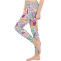 Leaves Colorful Leaves Seamless Design Leaf Lightweight Velour Classic Yoga Leggings View3