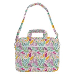 Leaves Colorful Leaves Seamless Design Leaf Macbook Pro 16  Shoulder Laptop Bag by Ravend