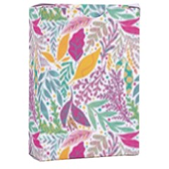 Leaves Colorful Leaves Seamless Design Leaf Playing Cards Single Design (rectangle) With Custom Box