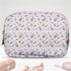 Easter Bunny Pattern Hare Easter Bunny Easter Egg Make Up Pouch (small) by Ravend