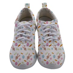 Easter Bunny Pattern Hare Easter Bunny Easter Egg Women Athletic Shoes by Ravend