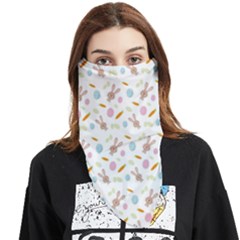 Easter Bunny Pattern Hare Easter Bunny Easter Egg Face Covering Bandana (triangle)