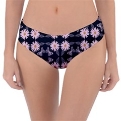 Flowers Daisies Spring Summer Bloom Botanical Reversible Classic Bikini Bottoms by Ravend