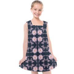 Flowers Daisies Spring Summer Bloom Botanical Kids  Cross Back Dress by Ravend