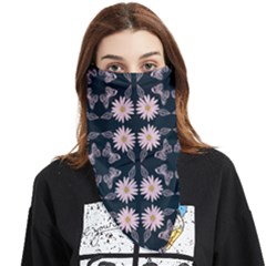 Flowers Daisies Spring Summer Bloom Botanical Face Covering Bandana (triangle)