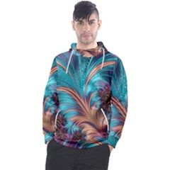 Feather Fractal Artistic Design Conceptual Men s Pullover Hoodie by Ravend