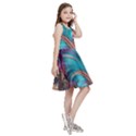 Feather Fractal Artistic Design Conceptual Kids  Skater Dress View3