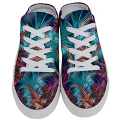 Feather Fractal Artistic Design Conceptual Half Slippers by Ravend