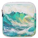 Ai Generated Waves Ocean Sea Tsunami Nautical Art Mini Square Pouch View1