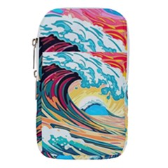 Ai Generated Waves Ocean Sea Tsunami Nautical Arts Waist Pouch (large) by Ravend