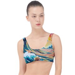 Ai Generated Waves Ocean Sea Tsunami Nautical Arts The Little Details Bikini Top by Ravend