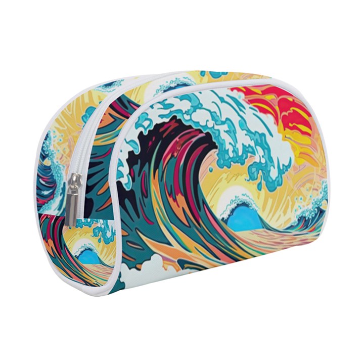 Ai Generated Waves Ocean Sea Tsunami Nautical Arts Make Up Case (Small)