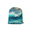 Ai Generated Waves Ocean Sea Tsunami Nautical Painting Drawstring Pouch (Medium) View2