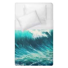 Ai Generated Waves Ocean Sea Tsunami Nautical Painting Duvet Cover (single Size) by Ravend