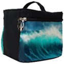 Ai Generated Waves Ocean Sea Tsunami Nautical Painting Make Up Travel Bag (Big) View1