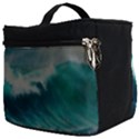 Ai Generated Waves Ocean Sea Tsunami Nautical Painting Make Up Travel Bag (Big) View2