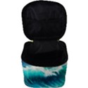 Ai Generated Waves Ocean Sea Tsunami Nautical Painting Make Up Travel Bag (Big) View3