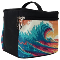 Ai Generated Waves Ocean Sea Tsunami Nautical Art Nature Make Up Travel Bag (big) by Ravend